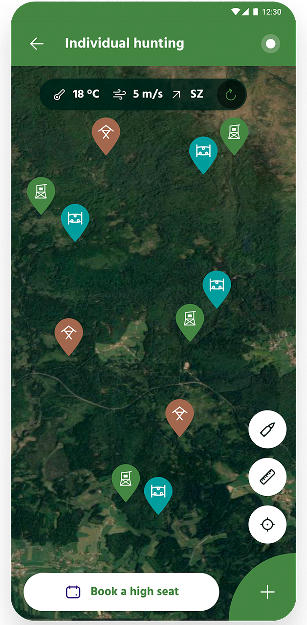 Book the selected high seat